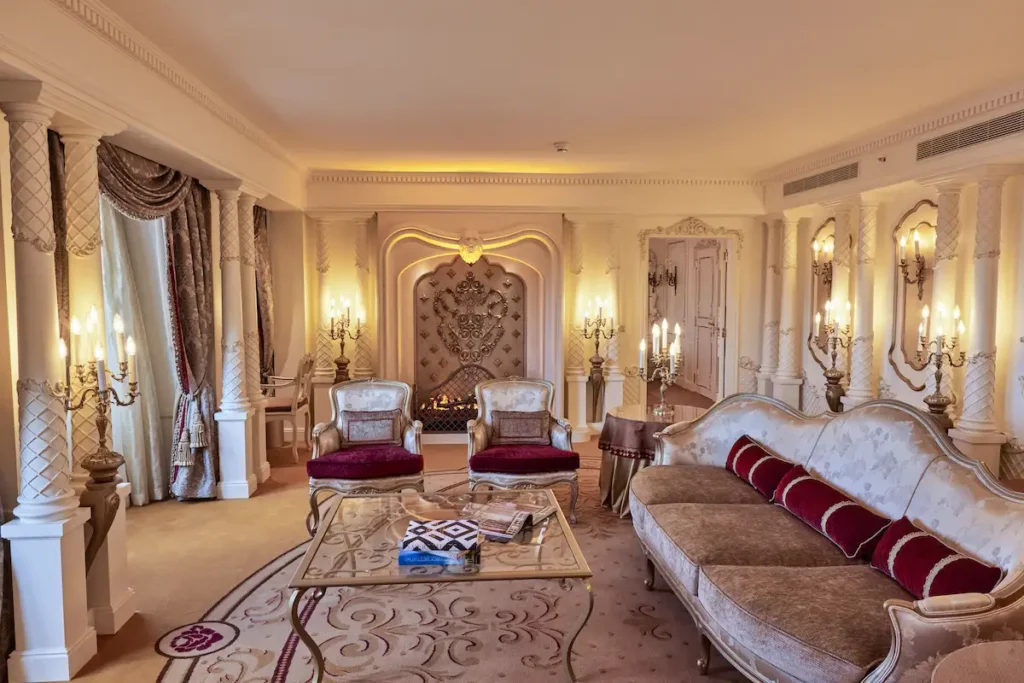 the Princely Suite living room