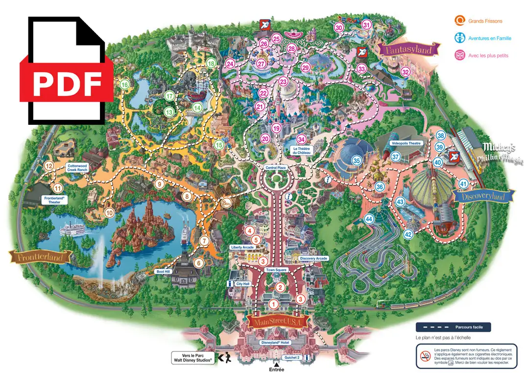 Disneyland Paris PDF printable maps