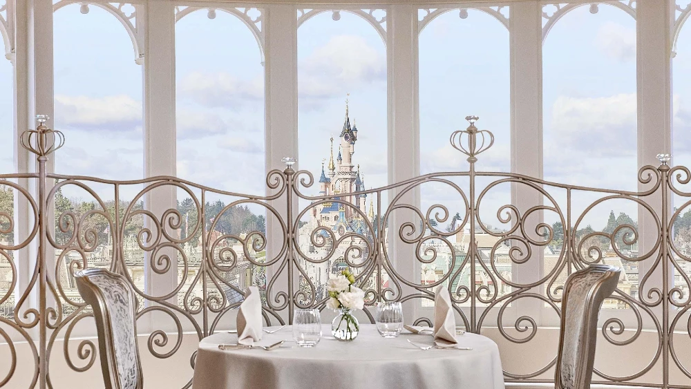 View on Cinderella's Castle from the Castle Club Lounge